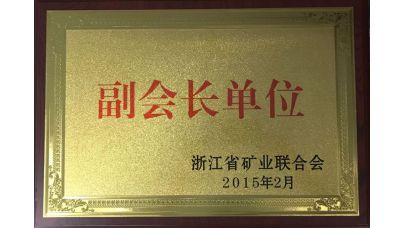 浙江省礦業(yè)聯合會副會長單位